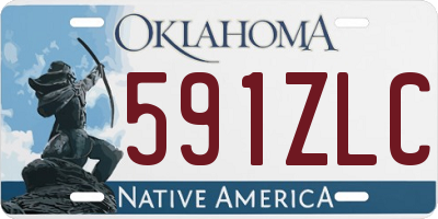 OK license plate 591ZLC