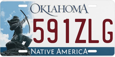 OK license plate 591ZLG
