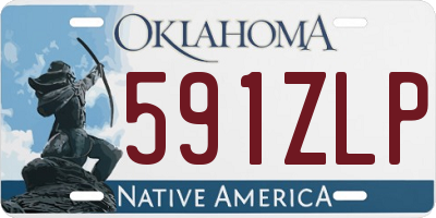 OK license plate 591ZLP