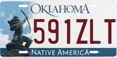 OK license plate 591ZLT