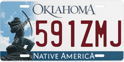 OK license plate 591ZMJ
