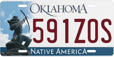 OK license plate 591ZOS