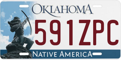 OK license plate 591ZPC