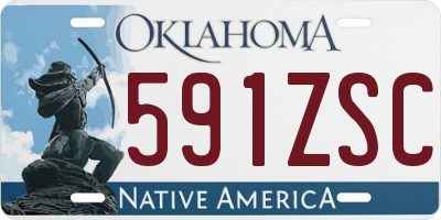 OK license plate 591ZSC