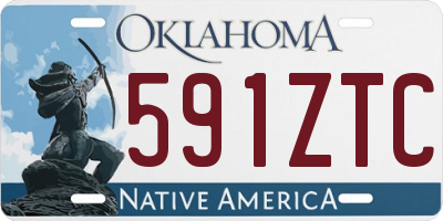 OK license plate 591ZTC