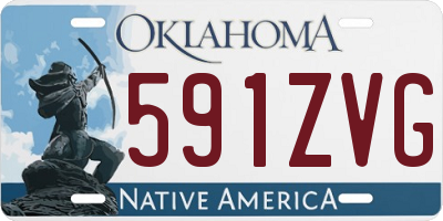 OK license plate 591ZVG