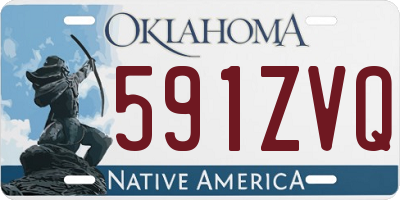 OK license plate 591ZVQ