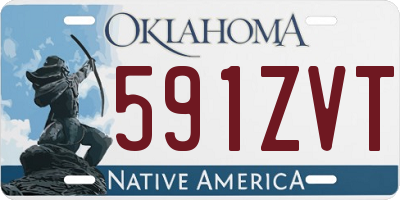 OK license plate 591ZVT