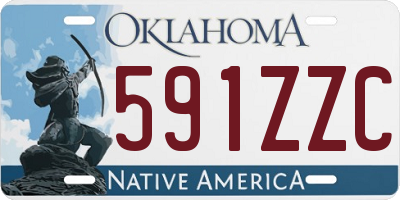 OK license plate 591ZZC