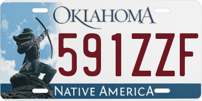 OK license plate 591ZZF