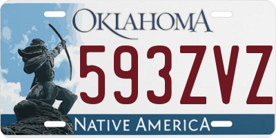 OK license plate 593ZVZ