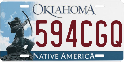 OK license plate 594CGQ