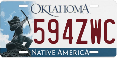 OK license plate 594ZWC