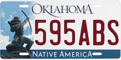 OK license plate 595ABS