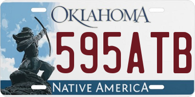 OK license plate 595ATB