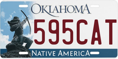 OK license plate 595CAT