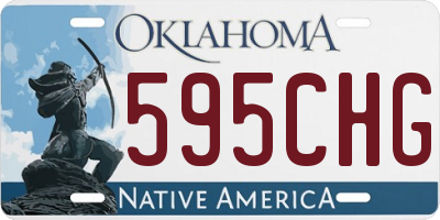 OK license plate 595CHG