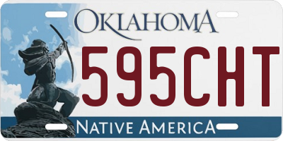 OK license plate 595CHT