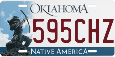 OK license plate 595CHZ