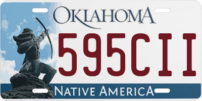 OK license plate 595CII