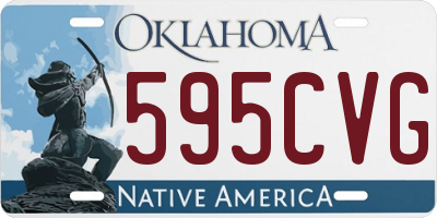 OK license plate 595CVG