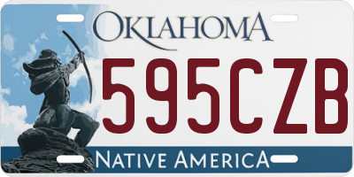 OK license plate 595CZB