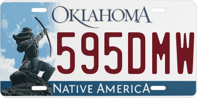 OK license plate 595DMW