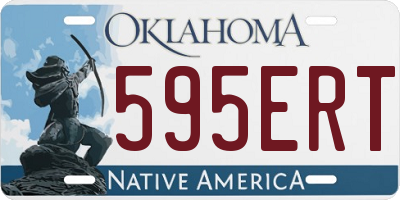 OK license plate 595ERT