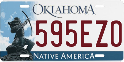 OK license plate 595EZO