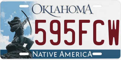 OK license plate 595FCW
