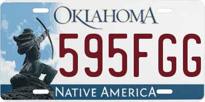 OK license plate 595FGG