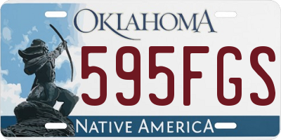 OK license plate 595FGS
