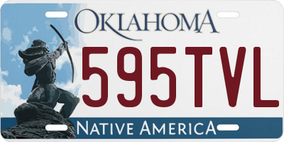 OK license plate 595TVL