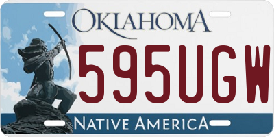 OK license plate 595UGW