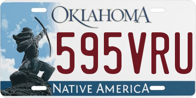 OK license plate 595VRU