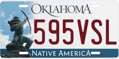 OK license plate 595VSL