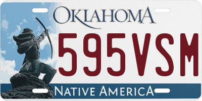 OK license plate 595VSM