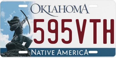 OK license plate 595VTH