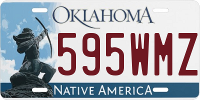 OK license plate 595WMZ