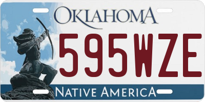 OK license plate 595WZE
