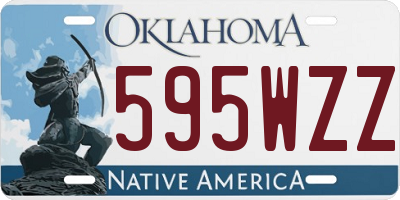 OK license plate 595WZZ