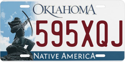 OK license plate 595XQJ