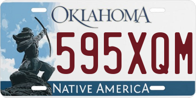OK license plate 595XQM