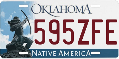 OK license plate 595ZFE