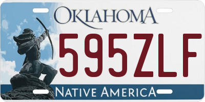 OK license plate 595ZLF