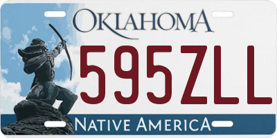 OK license plate 595ZLL