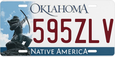 OK license plate 595ZLV