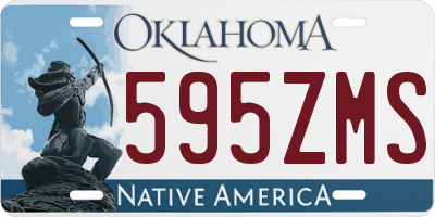 OK license plate 595ZMS