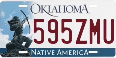OK license plate 595ZMU