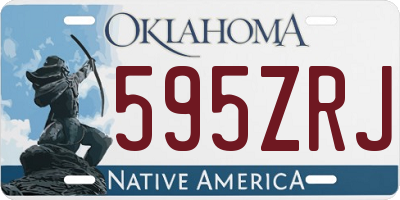 OK license plate 595ZRJ